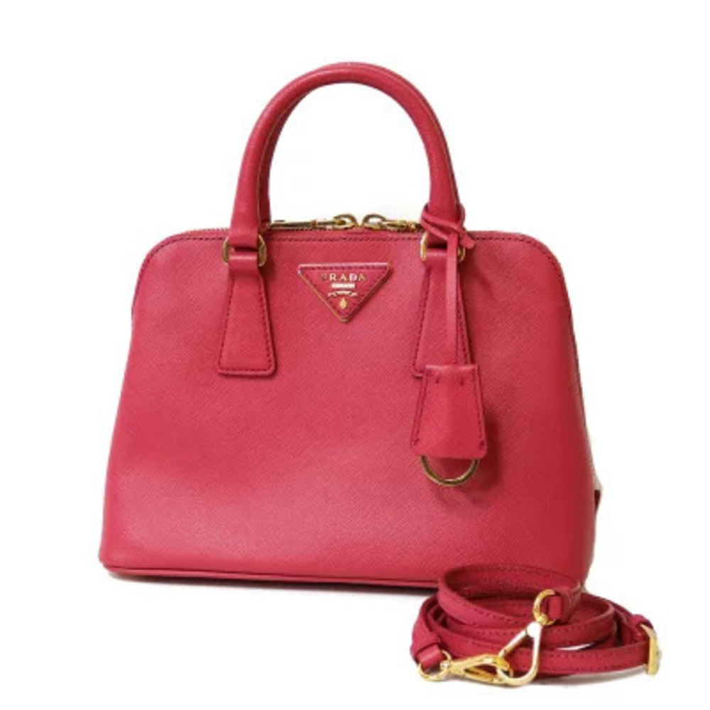 Prada Promenade handbag Saffiano leather Red